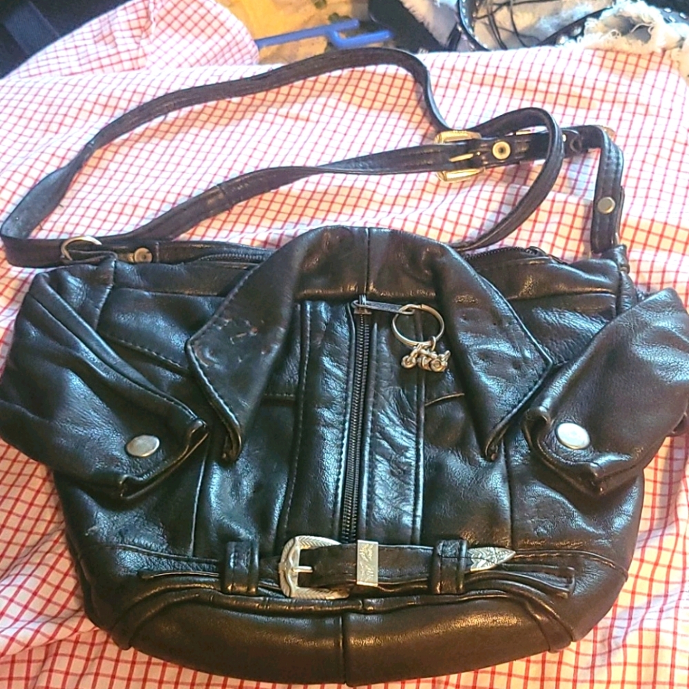 vintage leather purse